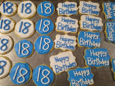Eighteen Birthday Cookies